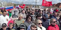 В шествии "Бессмертного полка" в Братске приняли участие более 15 тысяч человек - Baikal24.Ru