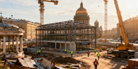 Новый вестибюль «Фрунзенской» вырос над станцией метро в Петербурге - Peterburg2.Ru