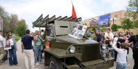 В День Победы в Астрахани прошла выставка военной техники - Астрахань 24