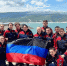 Добровольцы из ДНР развернули флаг Республики в Дагестане - Divan-News.Ru