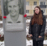 Дарья Семенова у именного стенда А.П. Семеновой - Газета Лужская правда