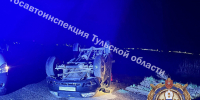 «УАЗ Патриот» перевернулся на трассе «Тула – Новомосковск» - ИА Тульская служба новостей