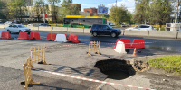 На проспекте Победы в Пензе продолжает проваливаться асфальт - 1Pnz.Ru
