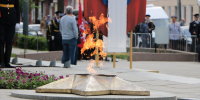 Церемония возложения цветов к Вечному огню, приуроченная к 81‑й годовщине Победы в Великой Отечественной войне - Избирательная комиссия