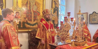В день памяти святителя Игнатия, епископа Кавказского, митрополит Савва совершил Литургию в Покровском храме усадьбы Брянчаниновых - Вологодская епархия