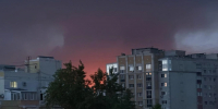 Зарево от пожара видно издалека | Источник: читатель «Городских медиа» - 29.Ru