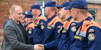 Глава Ейского района Роман Бублик поздравил спасателей с 10-летием со дня основания аварийно-спасательного отряда Ейского района - Администрация Ейского района