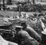 Маскировка позиции пулемета, 1915 год © Изображение является общественным достоянием - Yuga.Ru