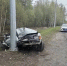 В Томском районе автомобиль вылетел с дороги и врезался в опору ЛЭП: двое человек госпитализированы - ГТРК Томск