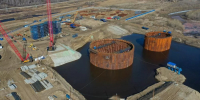 Первый коффердам Ленского моста перешел в плавучее состояние - Якутское-Cаха ИА