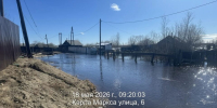 Вода зашла во дворы жилых домов в Кангалассах - Якутское-Cаха ИА