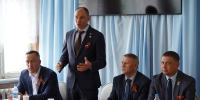 Герой России Дмитрий Перминов с рабочим визитом посетил Оконешниково - 12 канал