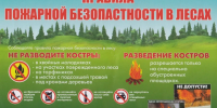 Правила пожарной безопасности при нахождении в лесных массивах - Сосновский муниципальный округ