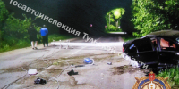 Под Донским пьяный водитель без прав врезался в столб на «БМВ» - ГТРК