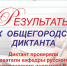 Результаты XXXIX Общегородского диктанта - Научная библиотека