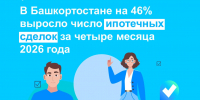 В Башкортостане на 46% выросло число ипотечных сделок за четыре месяца 2026 года - Сетевое издание Ufaved.Info
