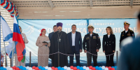 Клирик Городецкой епархии принял участие в церемонии спуска на воду нового катера‑торпедолова на Сокольской судоверфи - Нижегородская епархия