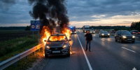 Красный дым на трассе: что делать при возгорании авто - Нурлат-⁠информ