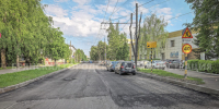 На улице Советской уложен выравнивающий слой - Газета Вперёд