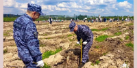 Росгвардейцы приняли участие в Международной акции "Сад памяти" в Подмосковье - Росгвардия