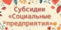 Субсидии  «Социальные  предприятия» - Комитет по развитию малого, среднего бизнеса и потребительского рынка