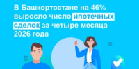В Башкортостане на 46% выросло число ипотечных сделок за четыре месяца 2026 года - Уфимский район