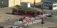 Названа причина схода трамвая с рельсов на улице Коминтерна в Туле - ТК Первый Тульский
