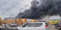 Площадь пожара на рынке в ТиНАО составила 1,5 тысячи "квадратов" - M24.Ru