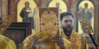 Преосвященнейший Евфимий, епископ Усманский, викарий Липецкой епархии совершил Божественную литургию, крестный ход и чин славления в Никольском храме г. Усмани - Липецкая Епархия
