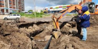 Городской "Водоканал" меняет участок водопроводной сети на Теплицком проспекте - Администрация г. Гусь-Хрустальный