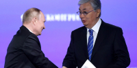 Путин и Токаев начали расширенные переговоры во Дворце Независимости - ИА Общественная служба новостей