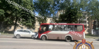 В Туле при столкновении Mitsubishi и автобуса пострадали водитель и ребёнок - ИА Тульская служба новостей