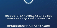 На заседание регионального Законодательного собрания в областной закон «О выборах депутатов Законодательного собрания Ленинградской области» вносятся изменения, касающиеся агитационных материалов - Леноблизбирком