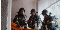 Пожарно-тактическое учение в Брянском филиале Орловского юридического института МВД России - МЧС