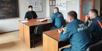 Помощник благочинного Канавинского округа провел духовную беседу с сотрудниками МЧС - Нижегородская епархия
