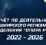 Отчет по деятельности Башкирского регионального отделения "ОПОРА РОССИИ" за 4 года - ОПОРА России
