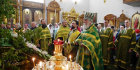 В храмах Лужского района встретили день Святой Троицы - Газета Лужская правда