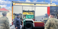В Карачаево-Черкесии прошло совместное пожарно-тактическое занятие Росгвардии и МЧС - Росгвардия