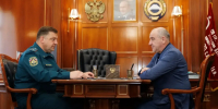 Обеспечение безопасности жителей республики в паводкоопасный период обсудили Рашид Темрезов и Александр Голоколенко - Газета День республики