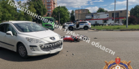 Мотоциклист пострадал из-за незнания ПДД автомобилистом из Новомосковска - Молодой коммунар