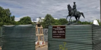 В Калуге начался ремонт памятника Жукову - Калужский перекрёсток