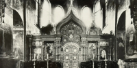 Иконостас храма выполнен в 1901-1907 годах в Генуе из итальянских разноцветных мраморов по проекту архитектора Альфреда Парланда. - Культура Петербурга