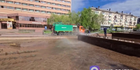 После работ фонтан снова запустят в работу скрин-шот из видео тг-канал (18+) Александра Дубровина - IrkutskMedia.Ru