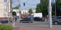 Авария собрала пробку в центре Калуги - Калужский перекрёсток