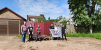 Партийцы приступили к строительству забора для семьи участника спецоперации - РузаРИА
