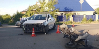 Подростки на мотоцикле влетели в иномарку в Кирове - Город Киров