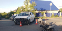 Несовершеннолетние водитель и пассажирка мотоцикла пострадали в ДТП в Кирове - ГТРК Вятка
