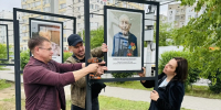 Единая Россия обновила галерею портретов героев Великой Отечественной войны в Сквере ветеранов - Единая Россия