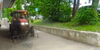 В Калуге тротуары поливают за час до ливня - Калужский перекрёсток