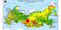 Высокая и чрезвычайная пожарная опасность по условиям погоды сплошной волной охватывает обширные территории Сибирского и Дальневосточного округов - Авиалесоохрана